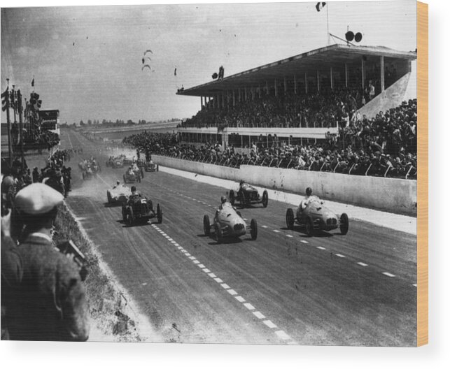 Formula One Grand Prix Wood Print featuring the photograph Reims Grand Prix #1 by Keystone