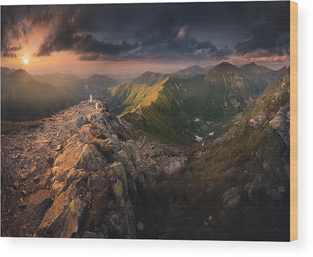 Tower Wood Print featuring the photograph Tatry #1 by Karol Nienartowicz