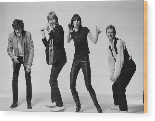 People Wood Print featuring the photograph The Pretenders #1 by Fin Costello