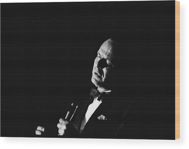 Frank Sinatra Wood Print featuring the photograph Frank Sinatra #17 by John Dominis