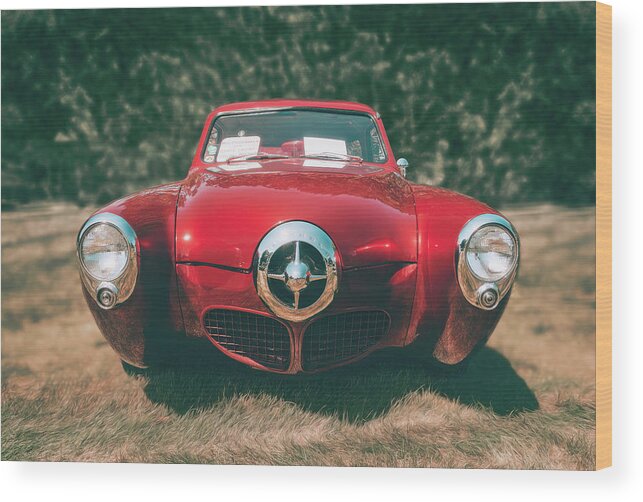 Vehicle Wood Print featuring the photograph 1950 Studebaker by Scott Norris