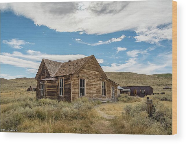 Bodie Wood Print featuring the photograph Bodie California #2 by Mike Ronnebeck