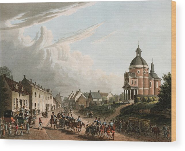 B1019 Wood Print featuring the painting Battle Of Waterloo, 1815 by Granger