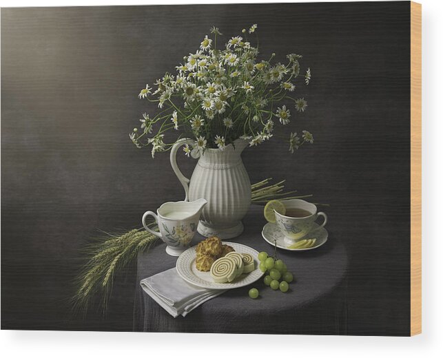 Tea Wood Print featuring the photograph Afternoon Tea by Binbin Lu