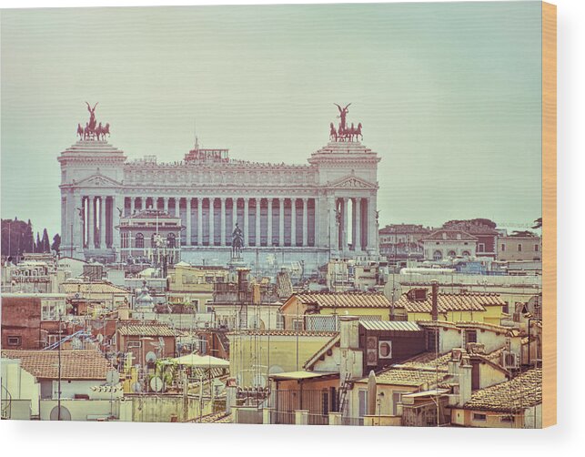 Beautiful Wood Print featuring the photograph Altare Della Patria Roma by JAMART Photography