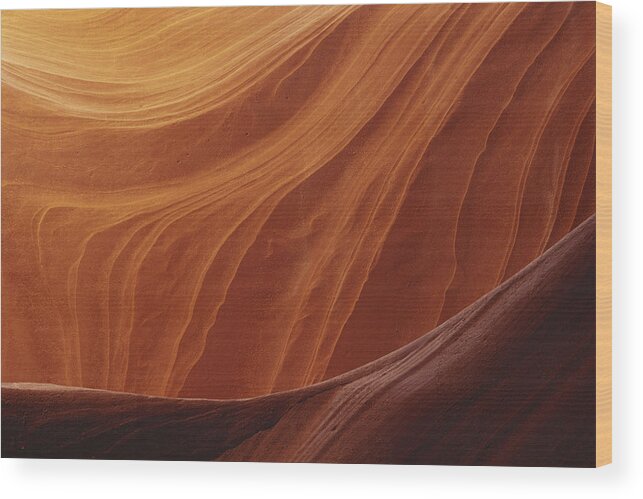 Antelope Canyon Wood Print featuring the photograph Antelope Canyon, Arizona by Michael Lustbader