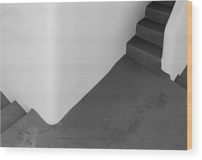 Steps Wood Print featuring the photograph Around The Corner by Markus Auerbach