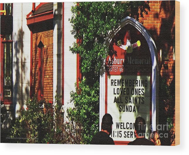 American Churches Wood Print featuring the photograph Asbury and Remembrance by Aberjhani