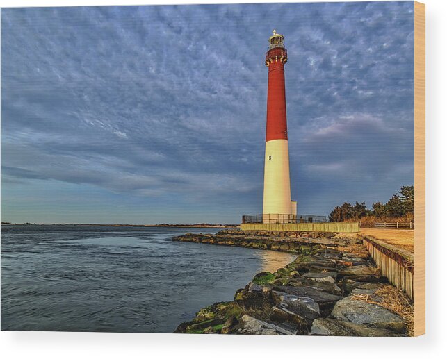 Barnegat Light Wood Print featuring the photograph Barnegat Lighthouse Afternoon by Susan Candelario