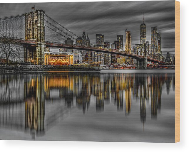 Brooklyn Bridge Wood Print featuring the photograph Brooklyn Bridge In New York City! by Emil Abu Milad