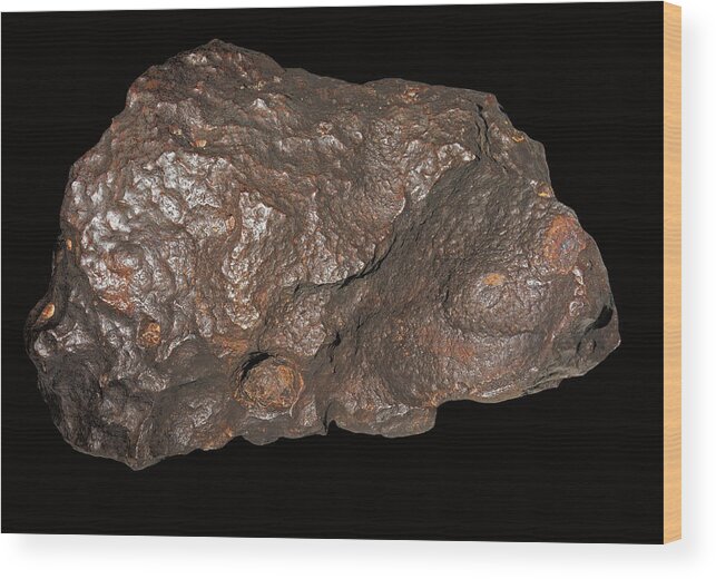 Astronomy Wood Print featuring the photograph Canyon Diablo Meteorite by Millard H. Sharp