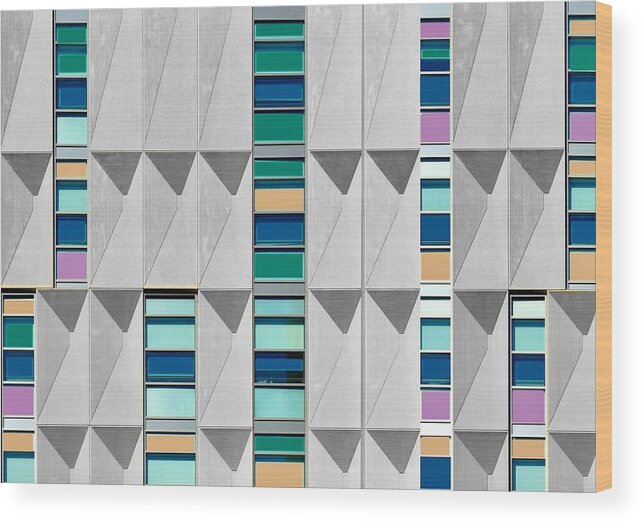 Facade Wood Print featuring the photograph Facade - Downtown Boston by Arnon Orbach