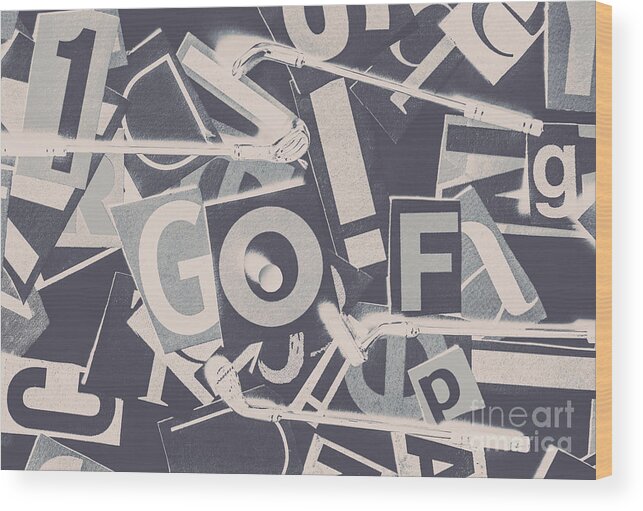 Game Wood Print featuring the photograph Game of golf by Jorgo Photography