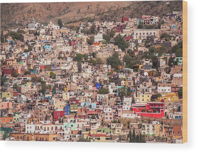 Scenics Wood Print featuring the photograph Guanajuato by Maryann Flick