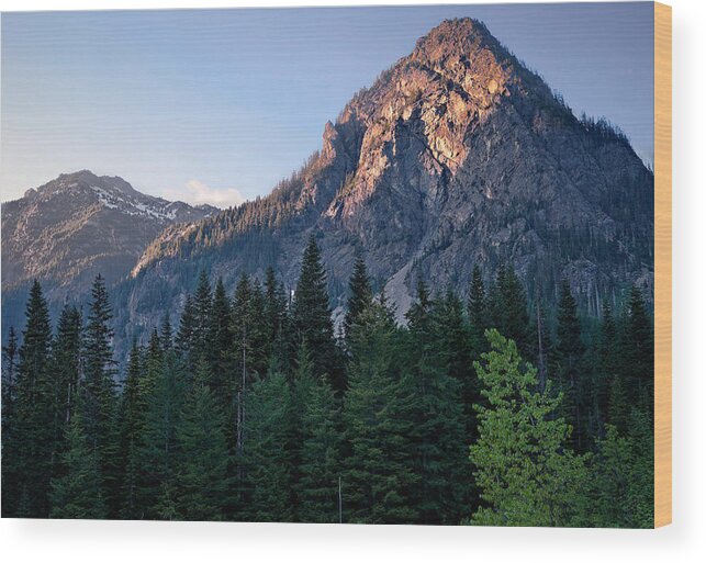Guy Peak Wood Print featuring the photograph Guye Peak 2 by Scenic Edge Photography