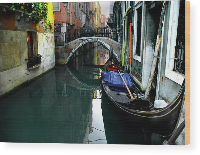 Old Town Wood Print featuring the photograph Italy, Venice by Photostock-israel