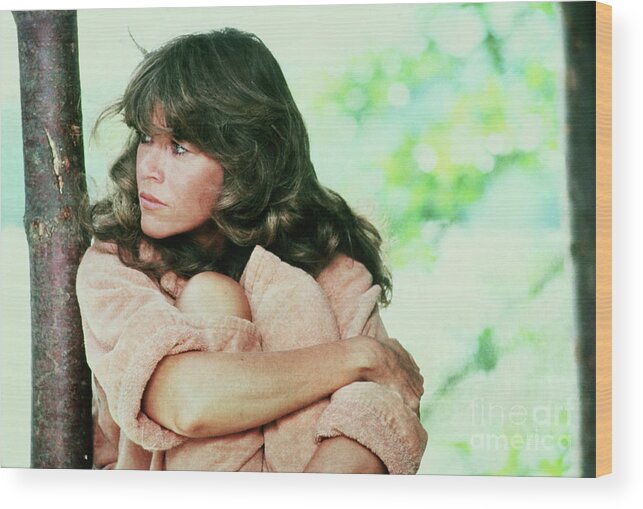 1980-1989 Wood Print featuring the photograph Jane Fonda In Movie On Golden Pond by Bettmann