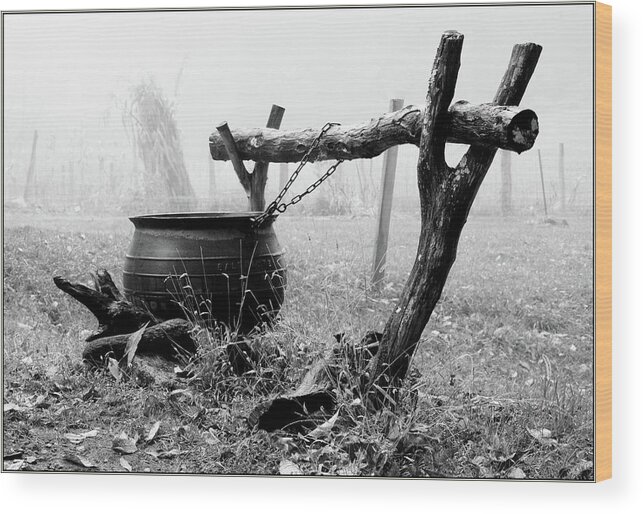 Kettle Wood Print featuring the photograph Kettle Within The Fog by Constance Lowery