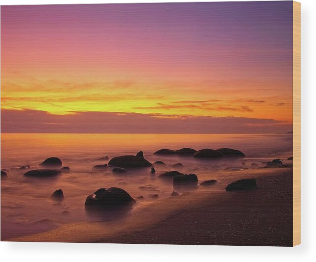 Nautical Wood Print featuring the photograph Low Tide Nautical Twilight by Steve DaPonte