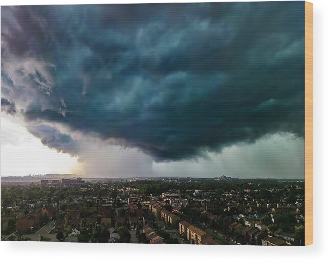 Tornado Wood Print featuring the photograph Montreal Tornado by Mircea Costina