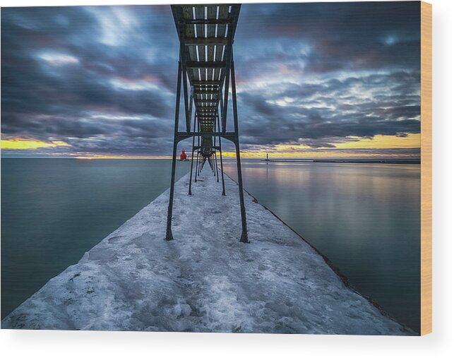 Lighthouse Wood Print featuring the photograph Morning Light by Brad Bellisle