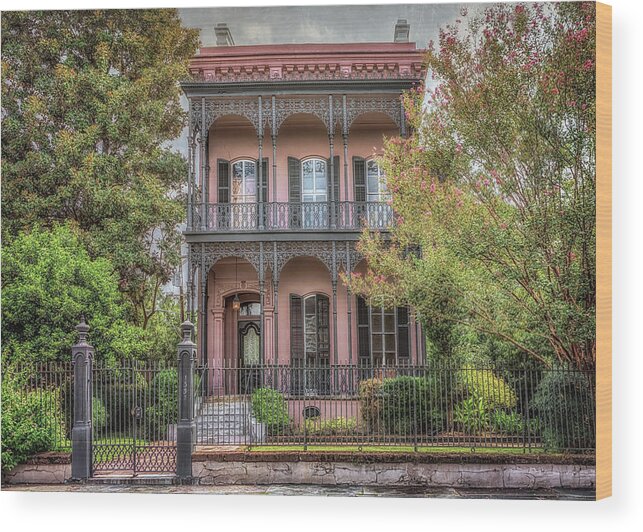Garden District Wood Print featuring the photograph Morris Israel House by Susan Rissi Tregoning