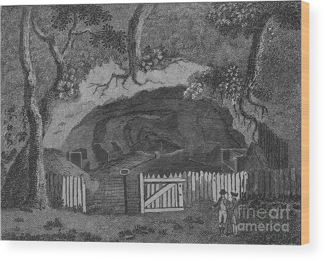 Engraving Wood Print featuring the drawing Mother Ludhams Hole by Print Collector