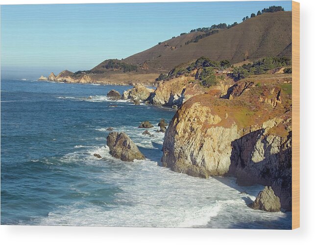 Scenics Wood Print featuring the photograph Pacific Coast Highway California by Ishootphotosllc