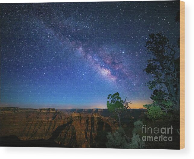 America Wood Print featuring the photograph Point Sublime Milky Way by Inge Johnsson
