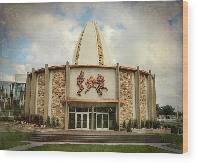 Canton Wood Print featuring the photograph Pro Football Hall of Fame #3 by Stephen Stookey