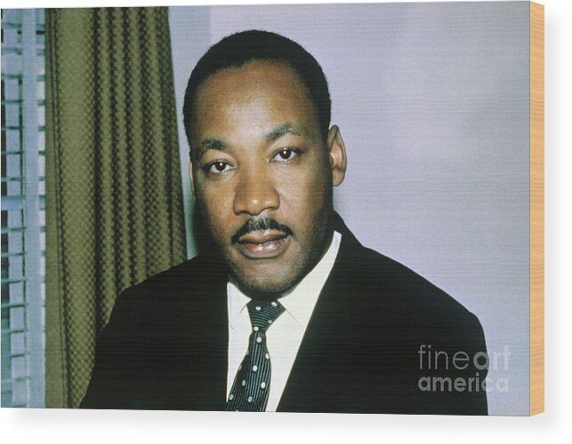 People Wood Print featuring the photograph Reverend Dr. Martin Luther King Jr by Bettmann