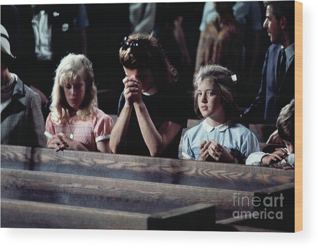 St. Patrick's Cathedral Wood Print featuring the photograph Robert Kennedy Funeral by Bettmann