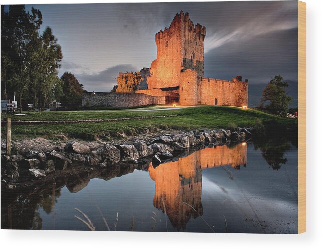 Tranquility Wood Print featuring the photograph Ross Castle by Domingo Leiva