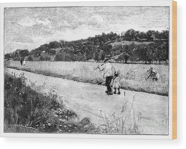 Engraving Wood Print featuring the drawing Runnymede, 19th Century by Print Collector