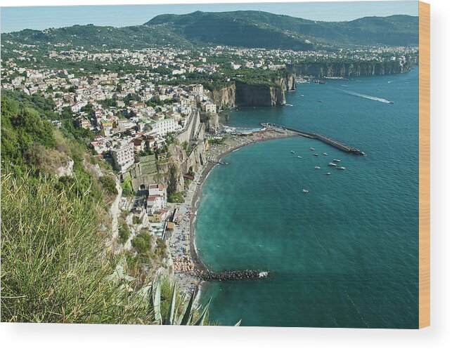 Scenics Wood Print featuring the photograph Sorrento Coast by Flory