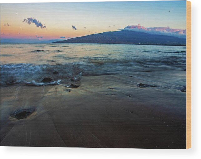 Sunrise Wood Print featuring the photograph Sugar Beach by Anthony Jones