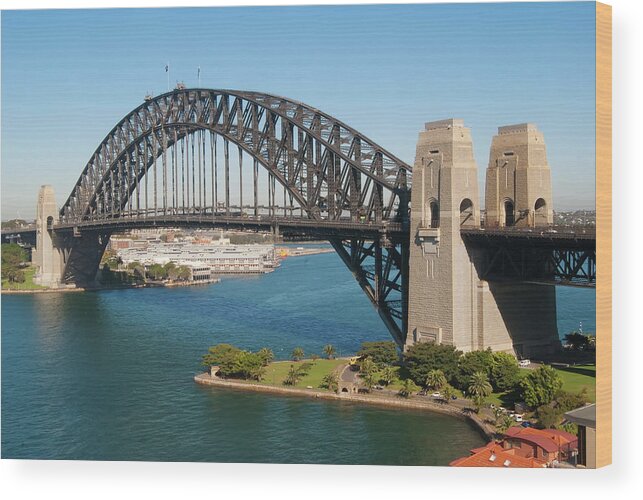 Tranquility Wood Print featuring the photograph Sydney Harbor Bridge by Kokkai Ng