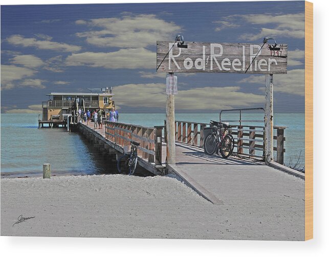 History Wood Print featuring the photograph The Historic Rod and Reel Pier by Phil Jensen