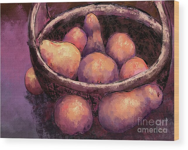 Still Life Wood Print featuring the digital art The Ordinary by Lois Bryan