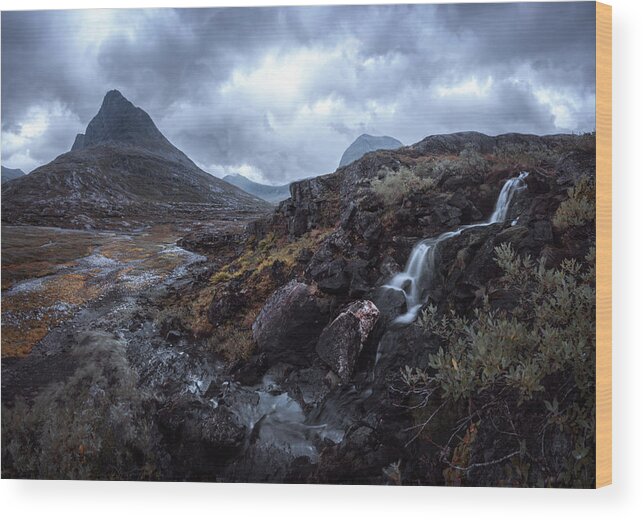 Mountains Wood Print featuring the photograph Thunder God by Enrico Curti