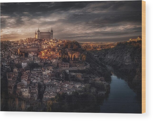 Toledo Wood Print featuring the photograph Toledo. by Massimo Cuomo