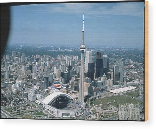 American League Baseball Wood Print featuring the photograph Toronto Blue Jays by Mlb Photos