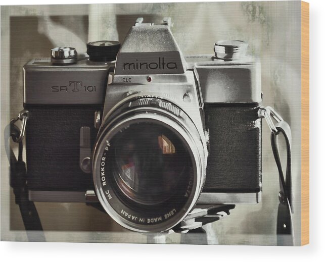 35mm Wood Print featuring the photograph Vintage Minolta by JAMART Photography