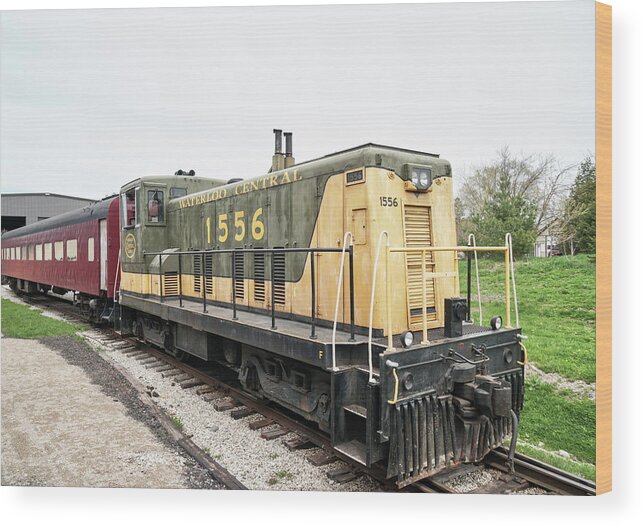 Steam Locomotives Wood Print featuring the photograph Waterloo Central by Nick Mares