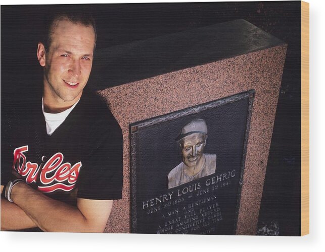 People Wood Print featuring the photograph Cal Ripken by Ronald C. Modra/sports Imagery