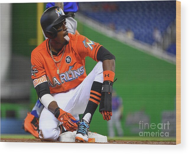 People Wood Print featuring the photograph Dee Gordon by Mark Brown
