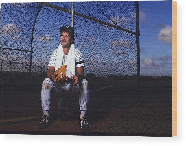 1980-1989 Wood Print featuring the photograph Don Mattingly by Ronald C. Modra/sports Imagery