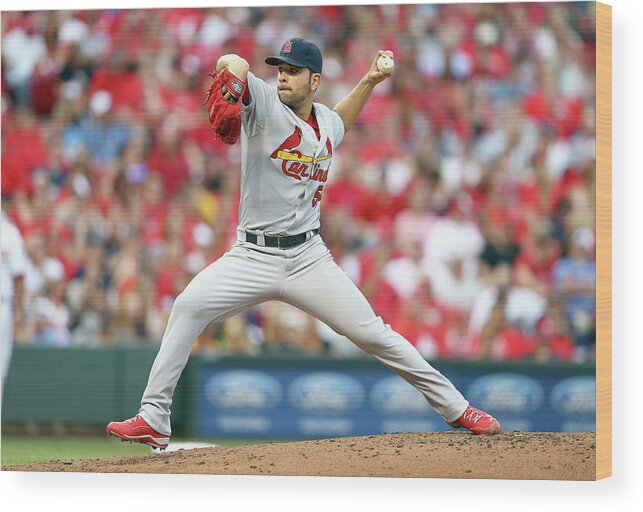 Great American Ball Park Wood Print featuring the photograph Jaime Garcia by Andy Lyons