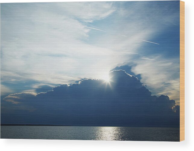 Croatia Wood Print featuring the photograph Storm clouds moving away in the morning #1 by Ian Middleton