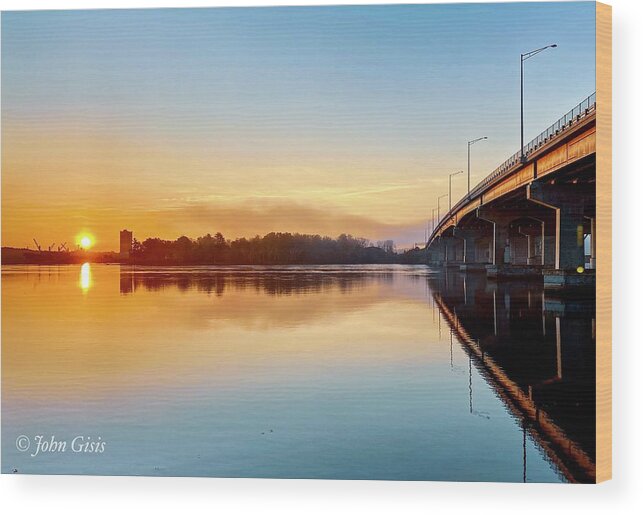  Wood Print featuring the photograph Sunrise #1 by John Gisis